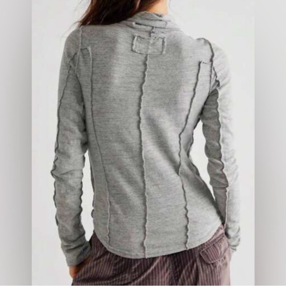 Free People Gray Women's Top Size Small - Picture 2 of 8